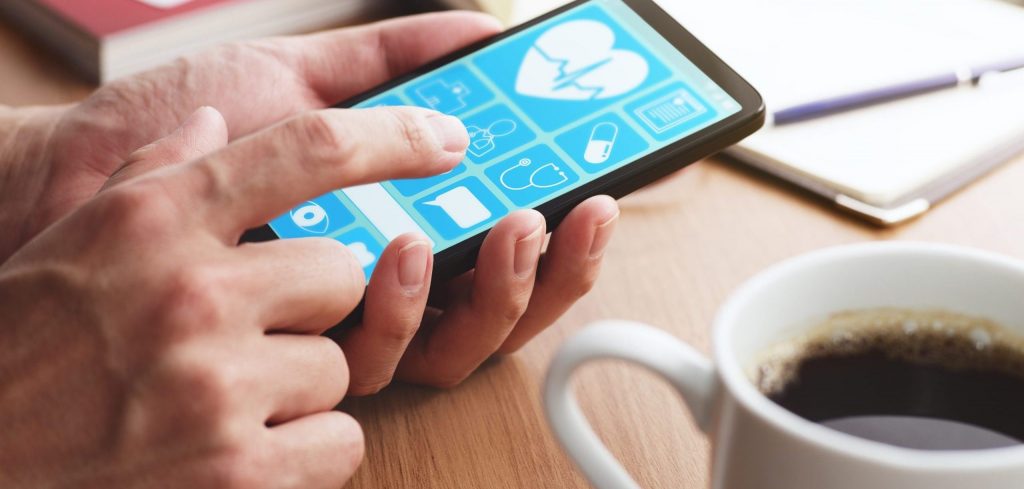 Person uses digital health technology