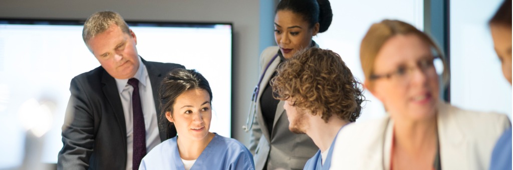 Medical team in discussion.
